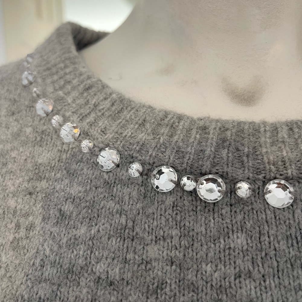 Charmed sweater, detailed trim – stylish warmth!